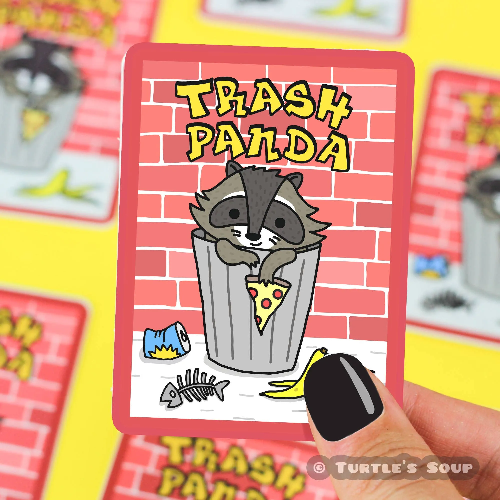 Trash Panda Raccoon Vinyl Sticker