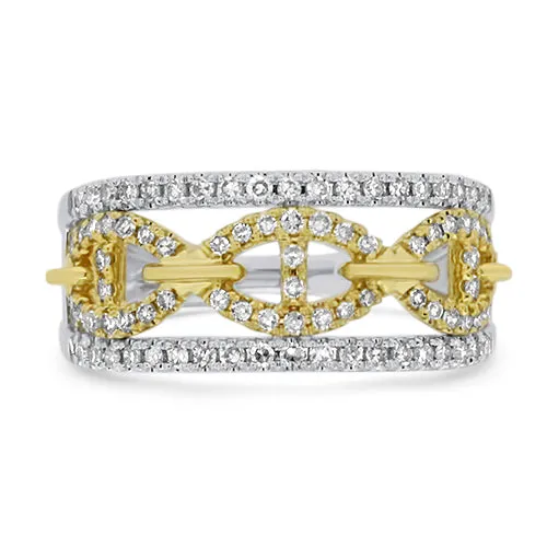 Two- Tone Diamond Fashion Ring