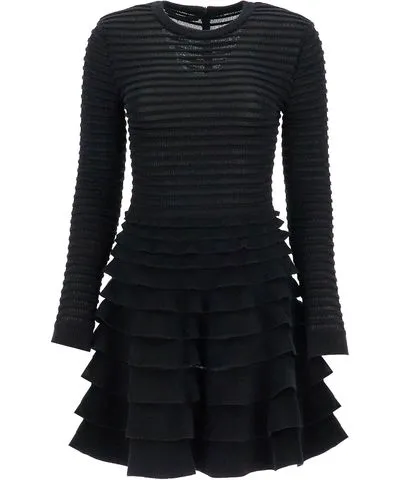 Valentino Garavani mini viscose and wool dress