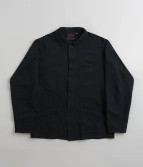 Vetra No.5 Seersucker Workwear Jacket - Navy