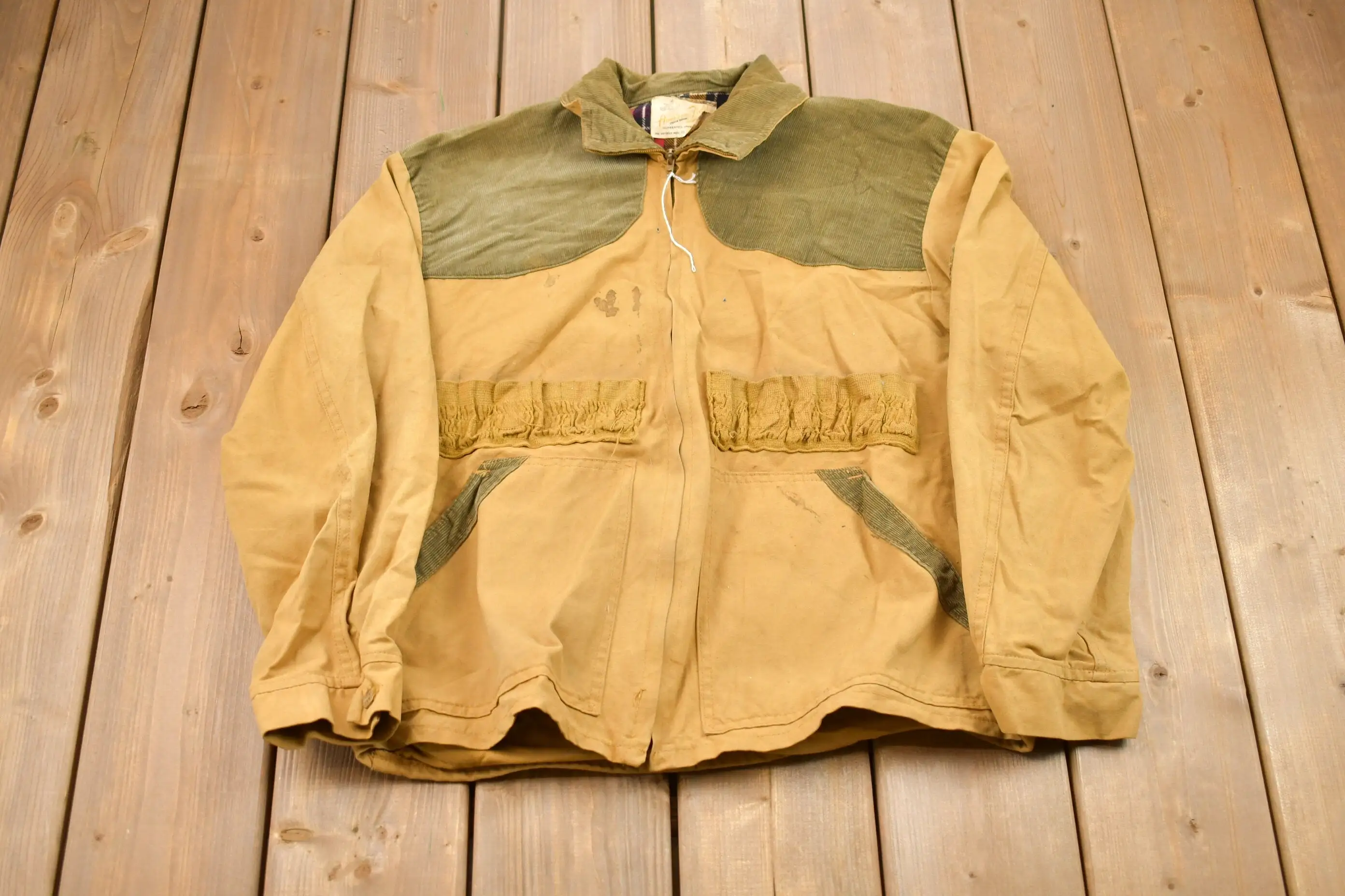 Vintage 1970s American Field Canvas Jacket / Workwear / Streetwear / Made In USA / 70s / Blanket Lined Jacket / 70s Sportswear /