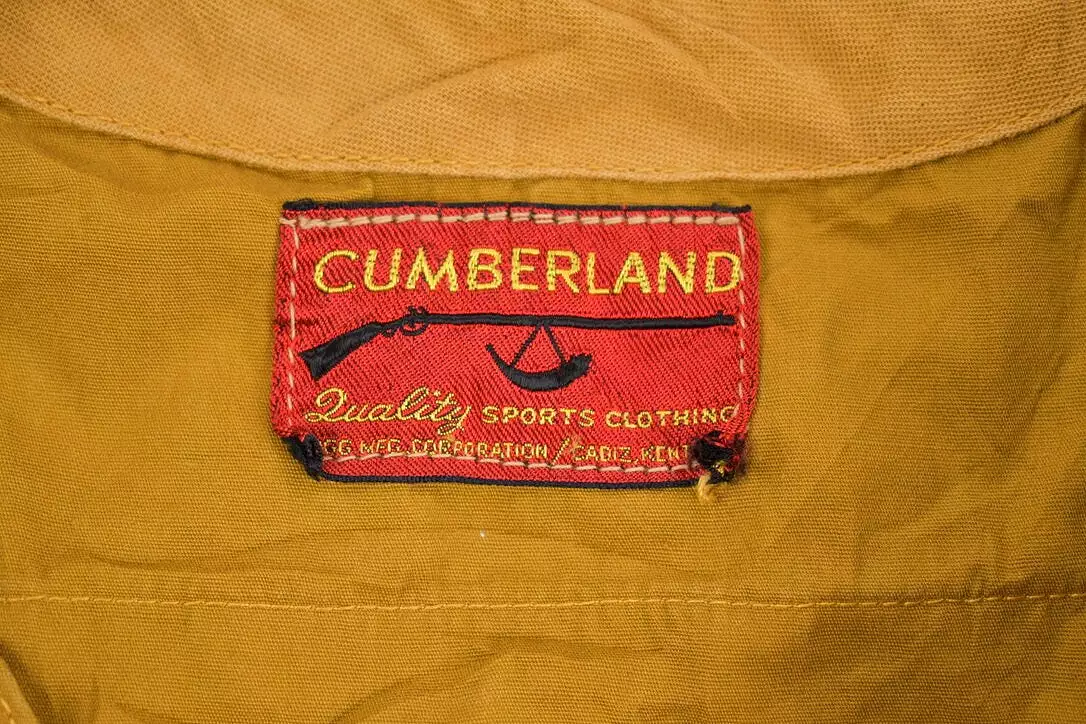 Vintage 1970s Cumberland Hunting Vest / Outdoorsman / Streetwear / Hiking / Hunting Vest / Fishing / Yellow Vest / Tactical Vest