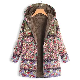 Women Coat, Vintage Floral Jacket