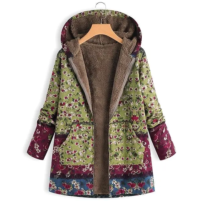 Women Coat, Vintage Floral Jacket