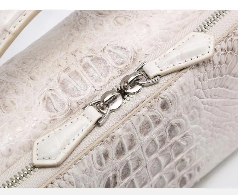 Women's Luxury Square Crocodile Leather Shoulder Messenger Handbag