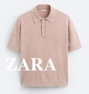 ZARA  |Plain Short Sleeves Polos