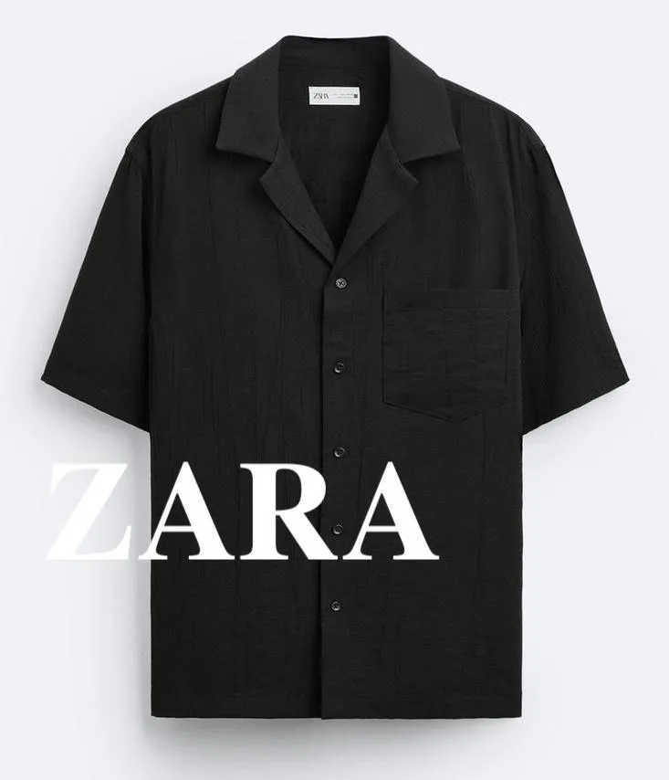 ZARA  |Plain Short Sleeves Shirts