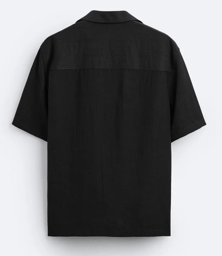 ZARA  |Plain Short Sleeves Shirts